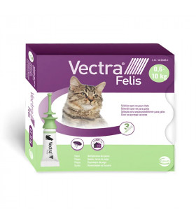 Vectra Felis 3 Pipetas 0,6-10kg | Antiparasitario Gatos Ceva